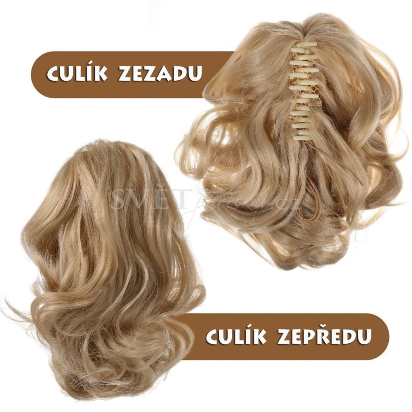 Culík z pravých lidských vlasů na skřipci - příčesek