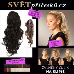 Dlouhý zvlněný culík na skřipci - příčesek