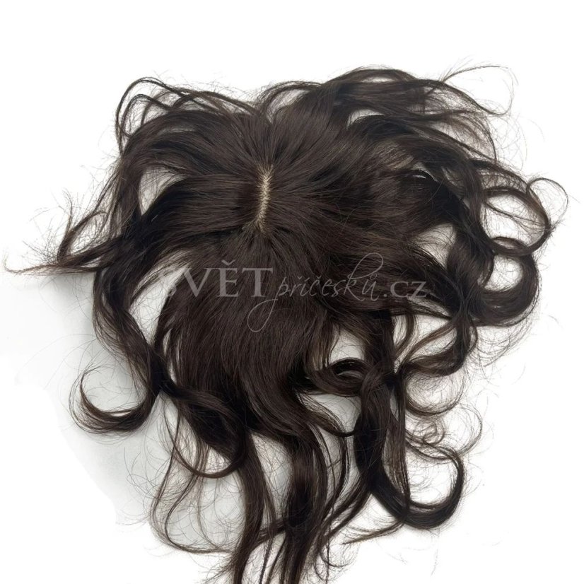 Tupé topper vlnité vlasy - délka 25cm - barva 2