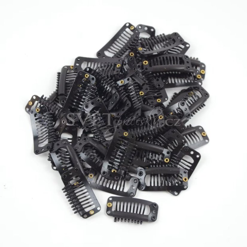 Clip in sponka - černá