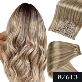 #8/613 - melír středně hnědá/ plavá blond