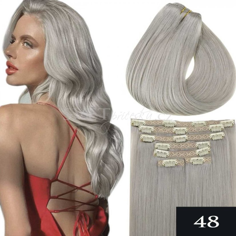 #51 - stříbrná tmavší šedá