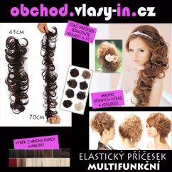 Elastický příčesek k vytvoření různých účesů