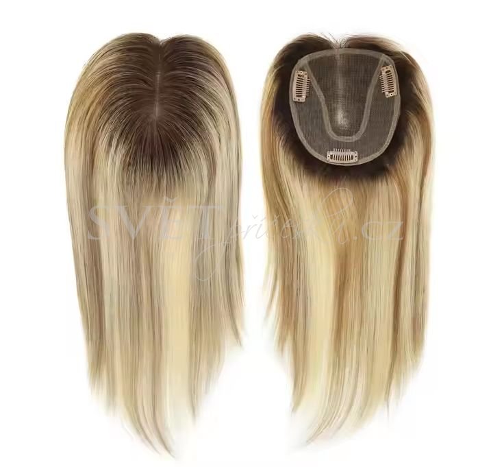 Premiový topper - blond melír s ombre - typ 8