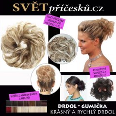 Drdol jako gumička - příčesek - mnoho barev a melírů