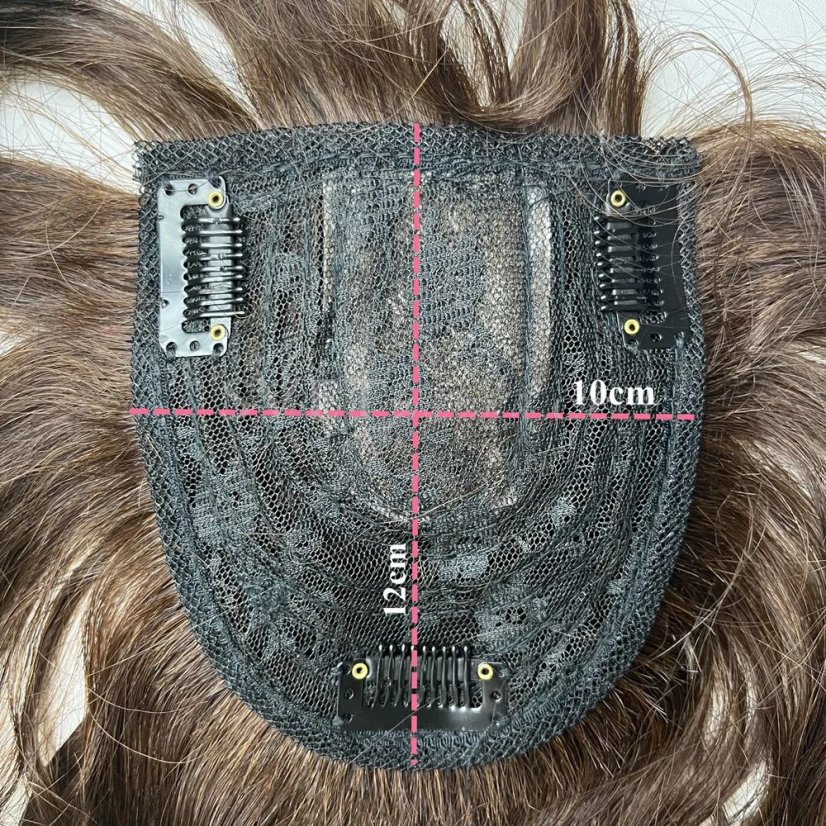 Tupé topper zezadu - délka 35cm - základna 10x12cm