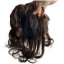 Tupé topper zezadu - vlnité vlasy - délka 25cm - barva 2