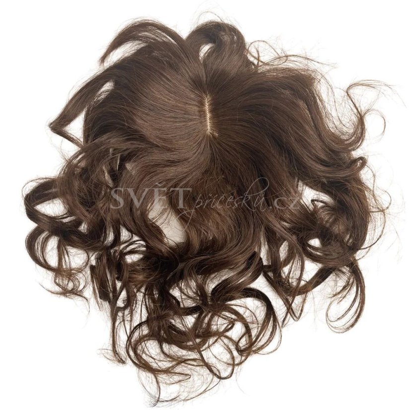 Tupé topper vlnité vlasy - délka 35cm - barva 4