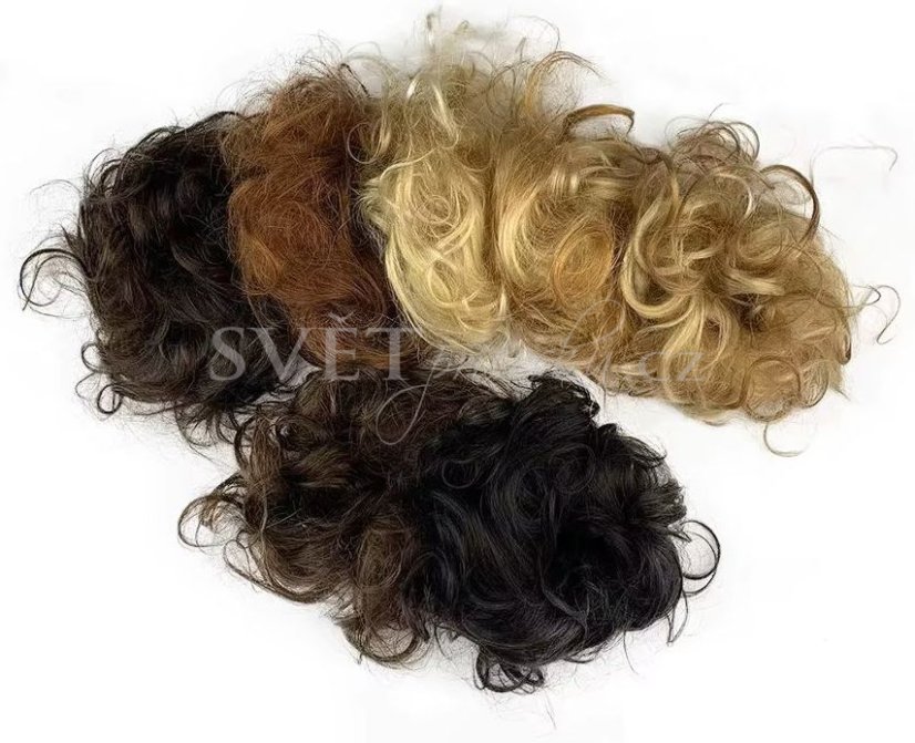 Luxusní velký drdol příčesek z pravých vlasů - přehled barev
