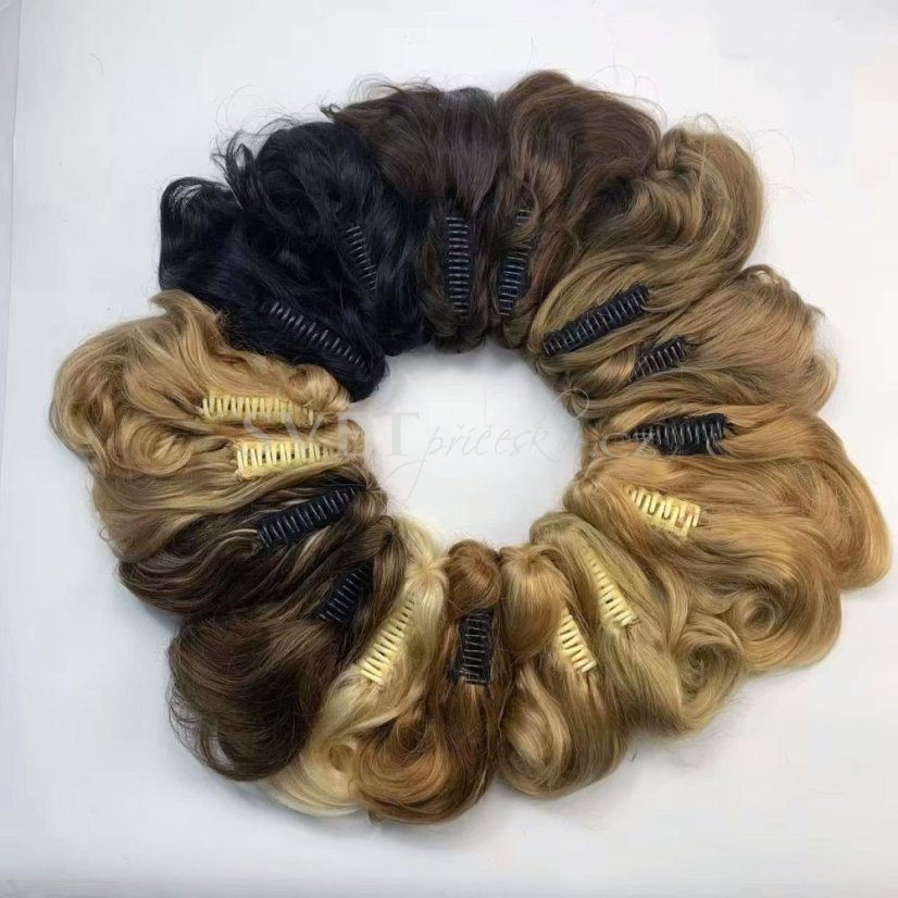 Culík z pravých lidských vlasů na skřipci - příčesek - mnoho barev a melírů na výběr