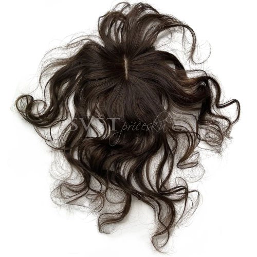 Tupé topper vlnité vlasy - délka 35cm - barva 2 Tupé topper vlnité vlasy - délka 35cm - barva 2