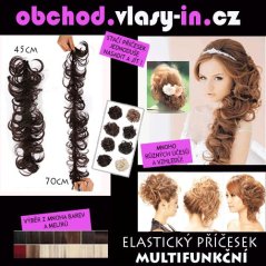 Elastický příčesek k vytvoření různých účesů