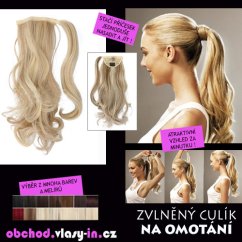 Zvlněný culík s pramenem na omotání - příčesek