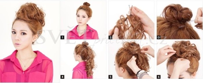 Elastický příčesek k vytvoření různých účesů - Barva: #12/613 - světlounce hnědá/plavá blond