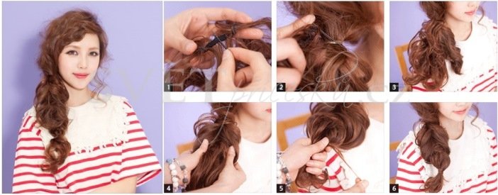 Elastický příčesek k vytvoření různých účesů - Barva: #12/613 - světlounce hnědá/plavá blond