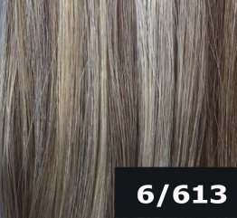 #6/613 - kaštanově hnědá/plavá blond