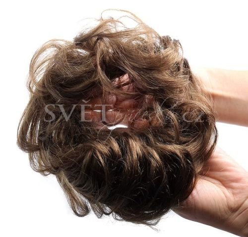 Příčesek gumička z pravých vlasů - detail