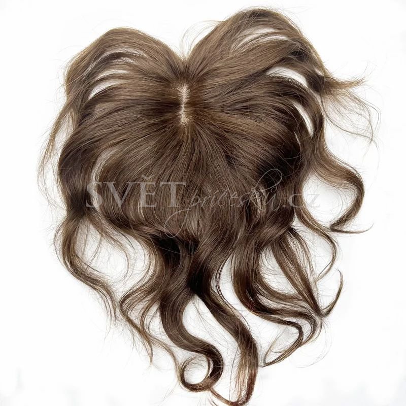 Tupé topper vlnité vlasy - délka 25cm - barva 4