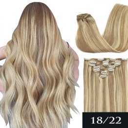 #18/22 - světlounce hnědá / přírodní blond