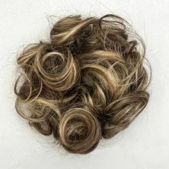 Luxusní velký drdol příčesek z pravých vlasů - melír blond hnědá(4/613)
