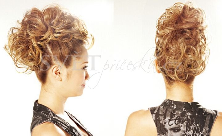 Elastický příčesek k vytvoření různých účesů - Barva: #12/613 - světlounce hnědá/plavá blond