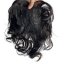 Tupé topper zezadu - vlnité vlasy - délka 25cm - barva 1B