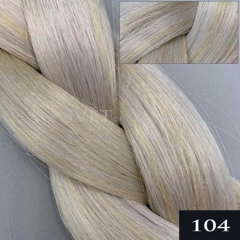 104 - melír tmavší blond se světle šedou