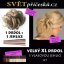 Velký drdol na jehlici - akční set - Barva: #22/613 - popelavá blond/plavá blond