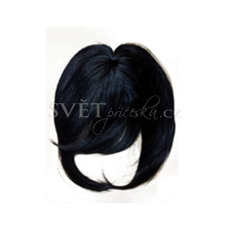 Tupé ofina s kruhovou základnou - pravé vlasy - mnoho barev a melírů - Barva lidské: 4 - středně hnědá