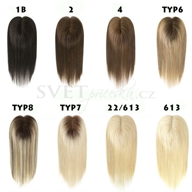 Premiový topper - přehled odstínů