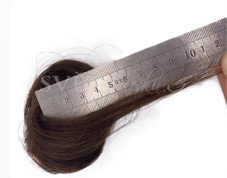 Malý drdůlek na skřipci z pravých vlasů - rozměry