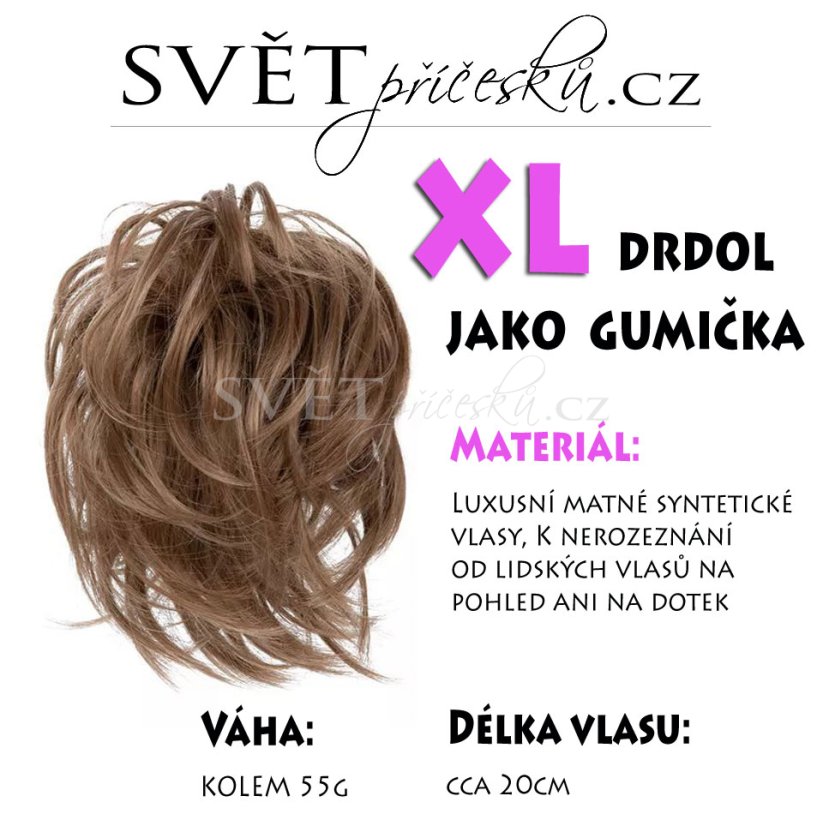 XL drdol jako gumička - krásný slušivý příčesek